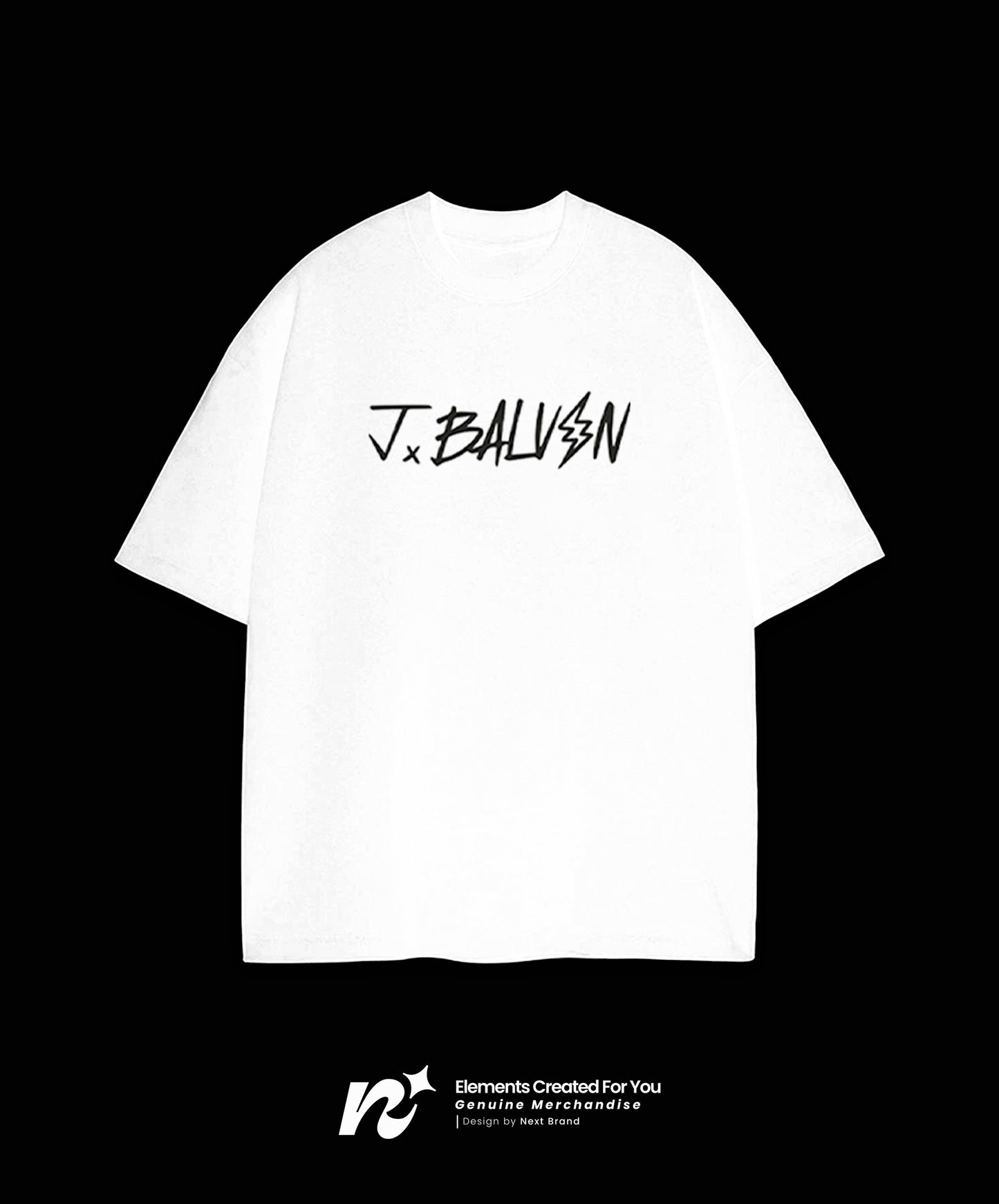 Camiseta Oficial J Balvin - Rayo en Blanco
