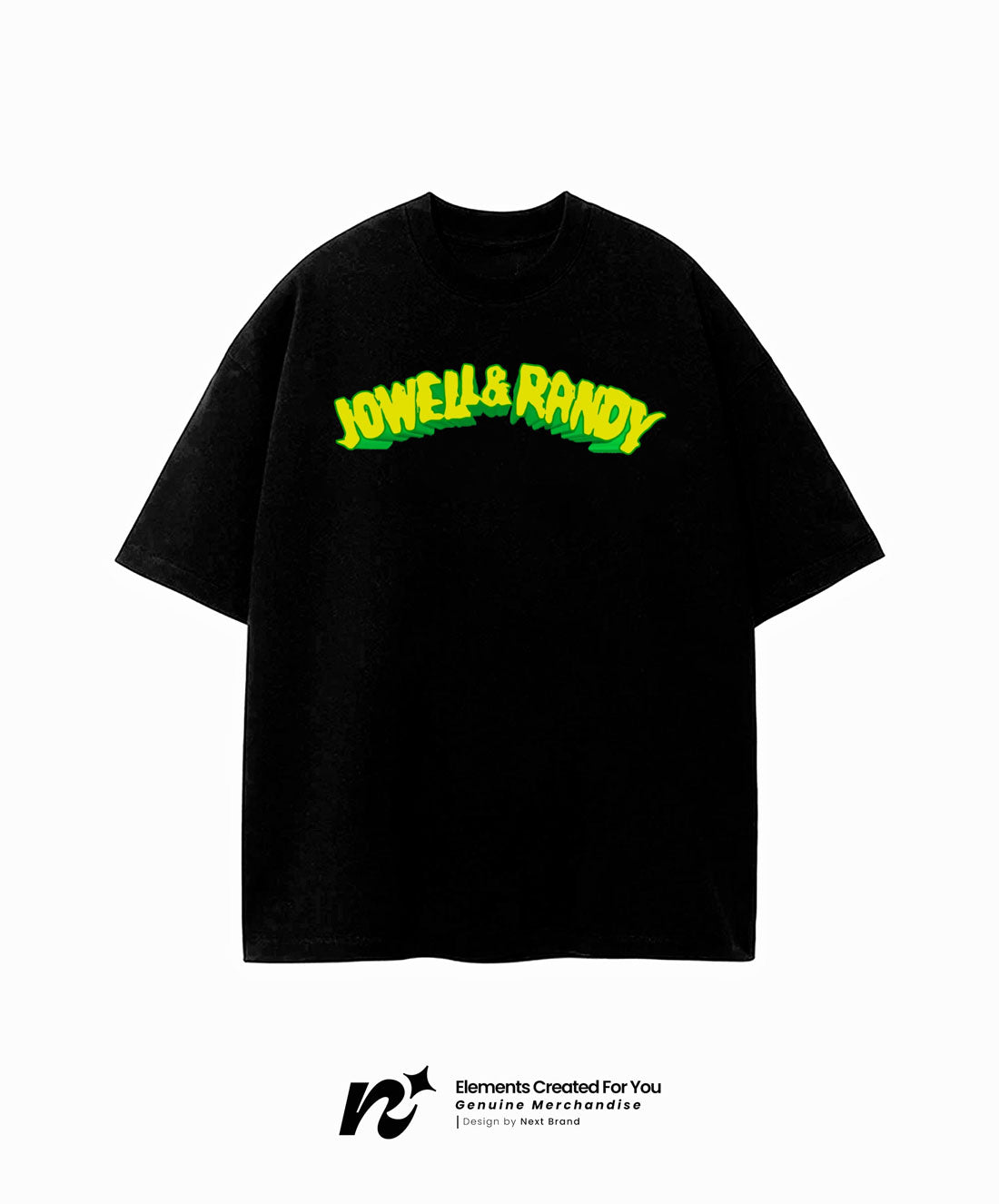 Camiseta Jowell y Randy - Mosaico Negro