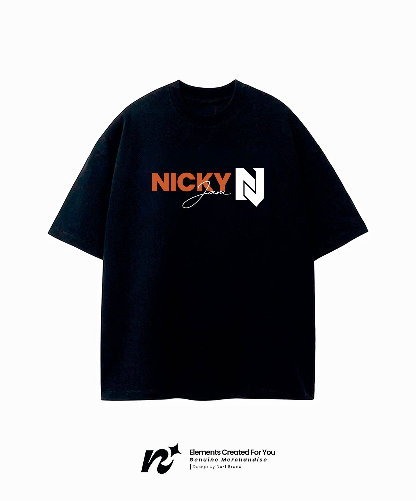 Camiseta Nicky Jam - Mosaico Negro