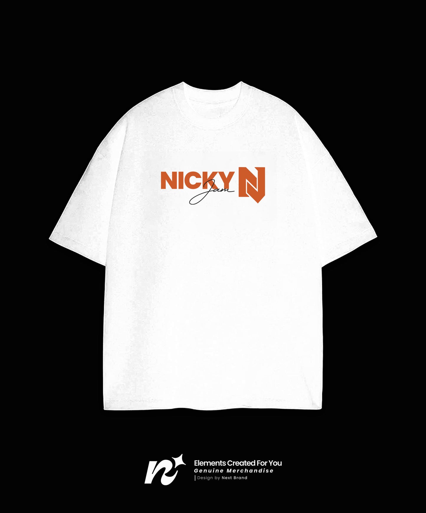 Camiseta Nicky Jam - Mosaico Blanco