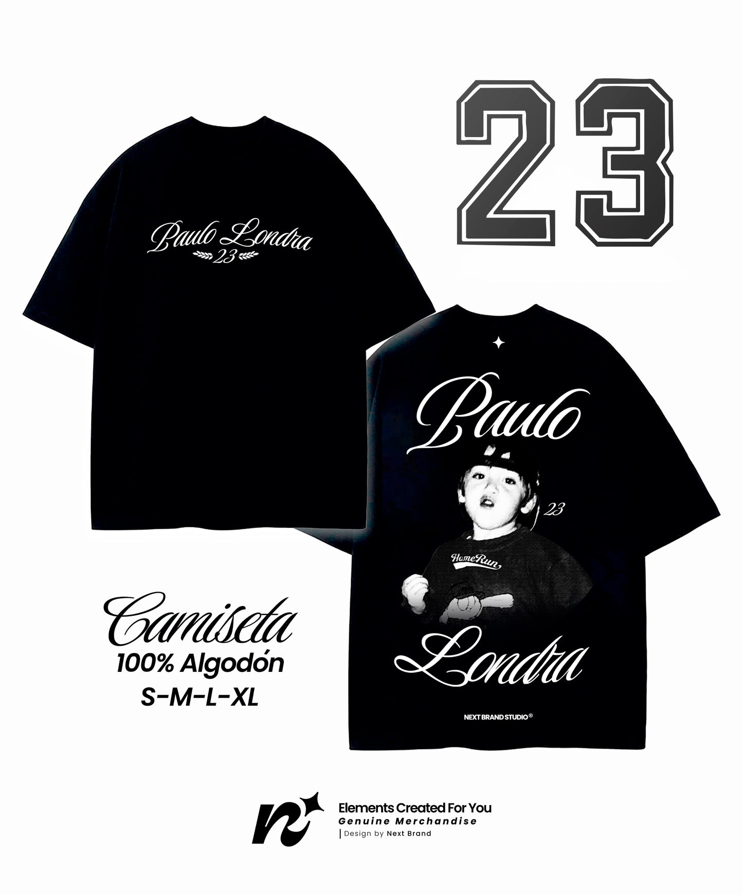 Camiseta Paulo Londra HOMERUN