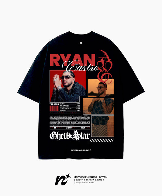 Camiseta Ryan Castro - Mosaico en Negro