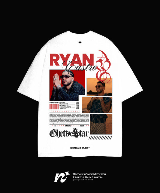 Camiseta Ryan Castro - Mosaico en Blanco