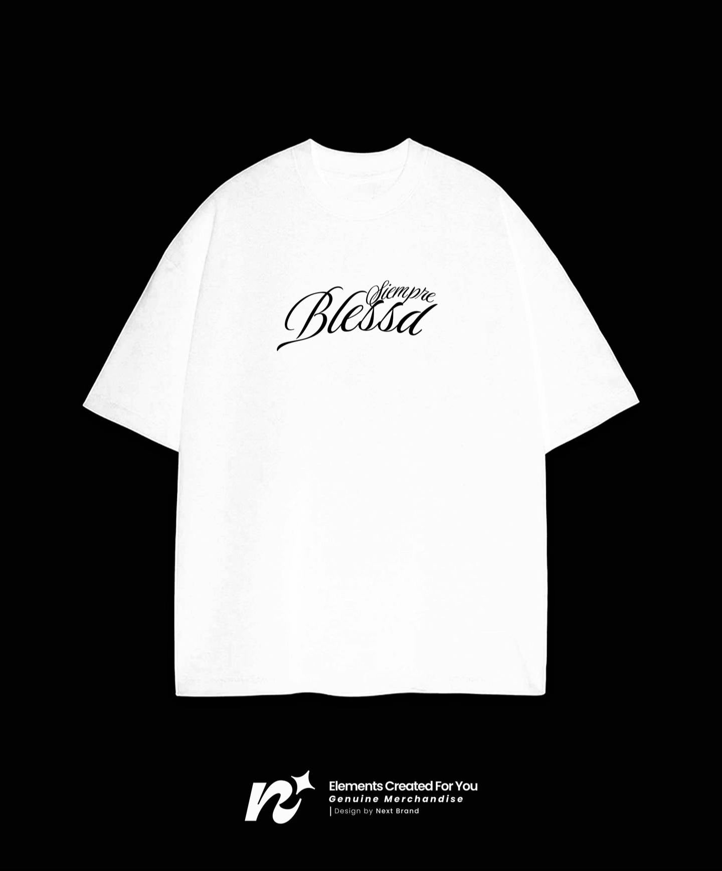 Camiseta Blessd - Siempre Blessd Blanca