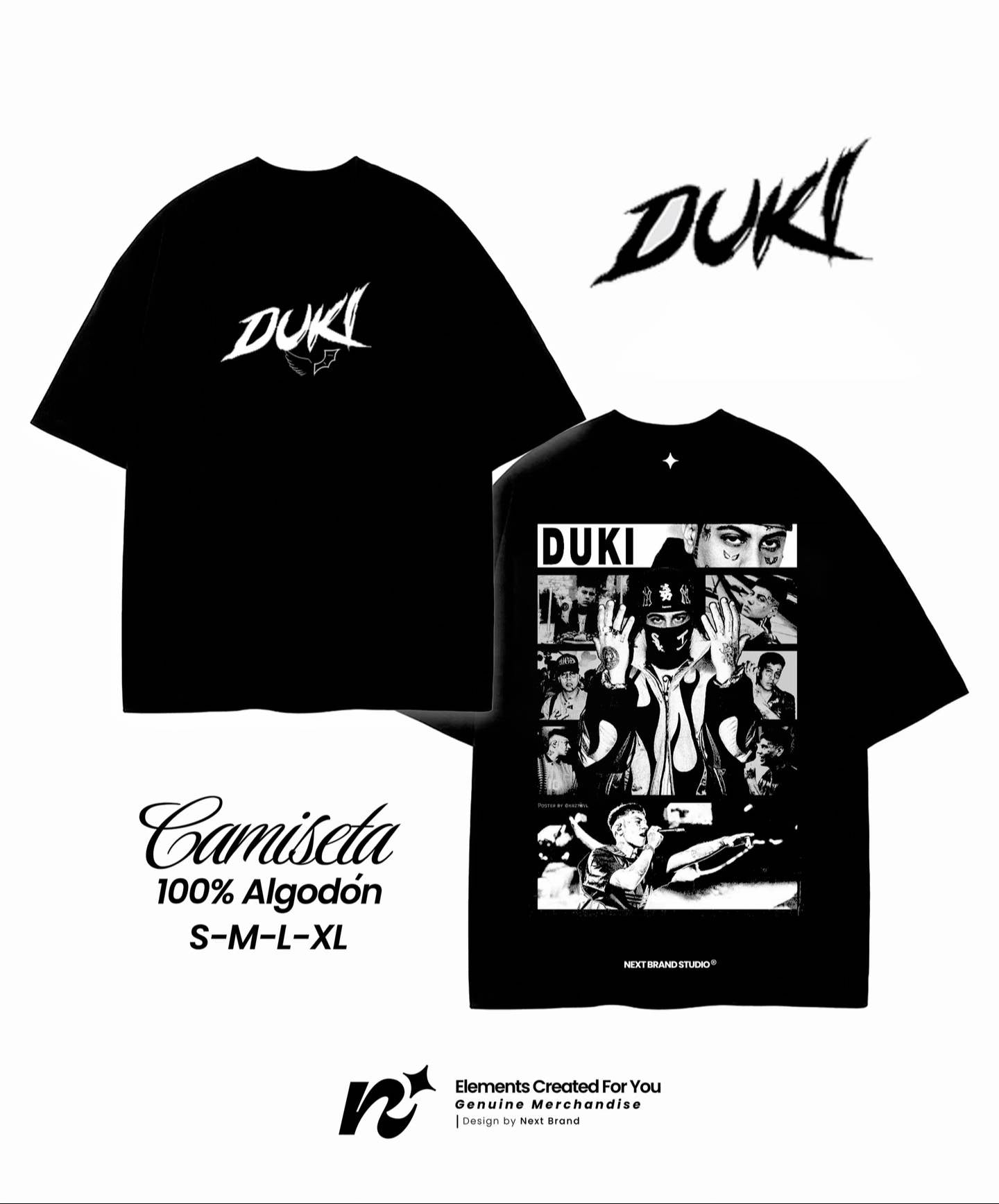 Camiseta Oficial Duki - Mosaico