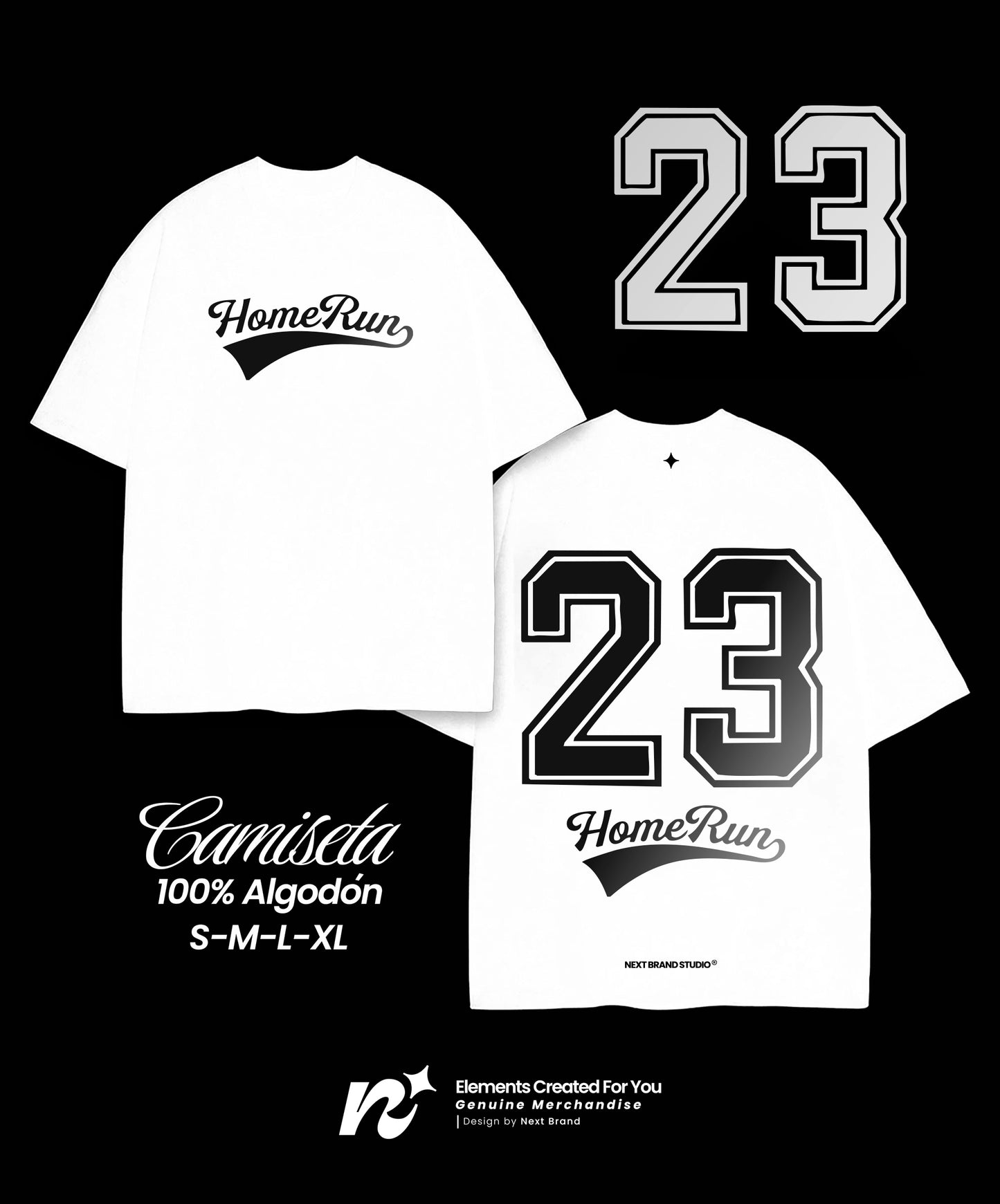 Camiseta Paulo Londra - Edición Home Run Blanca