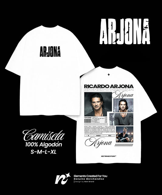 Camiseta Ricardo Arjona - Mosaico Blanco