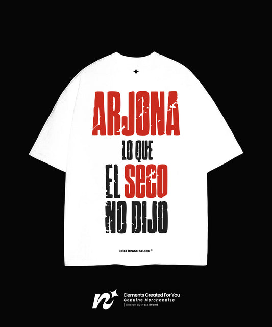 Camiseta Ricardo Arjona - Seco Blanca