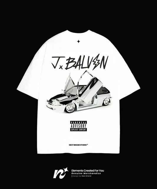 Camiseta Oficial J Balvin - Rayo en Blanco