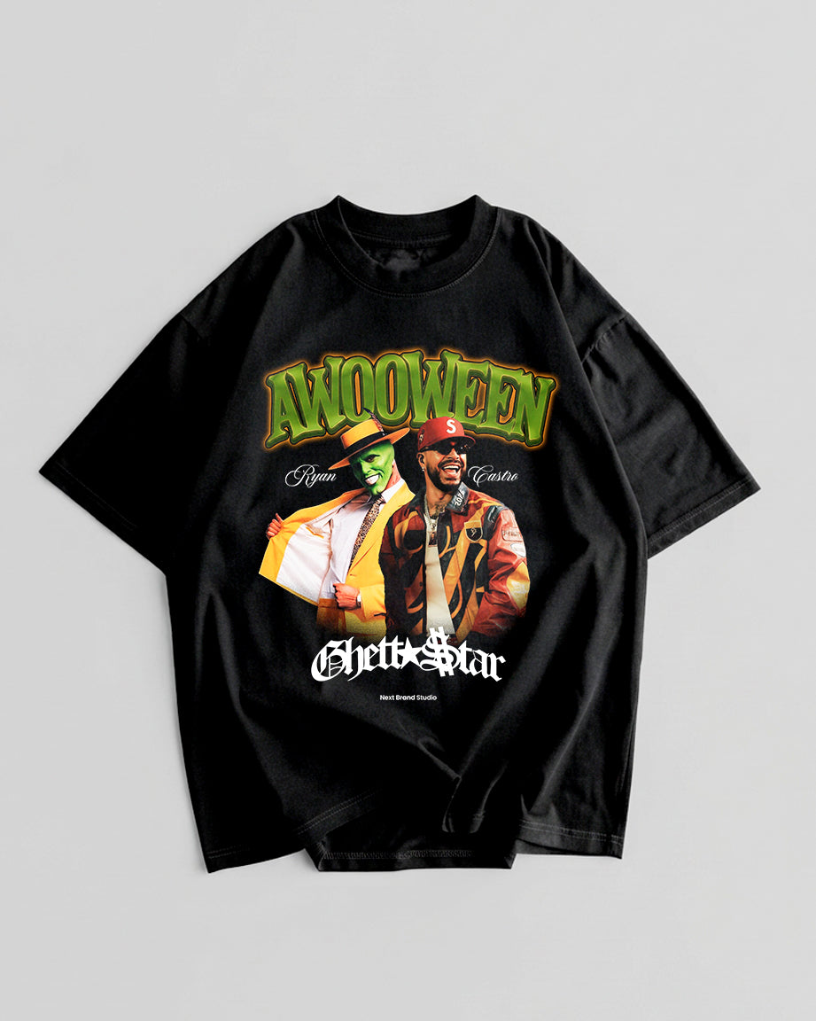 Camiseta Ryan Castro Awooween Frontal Negra