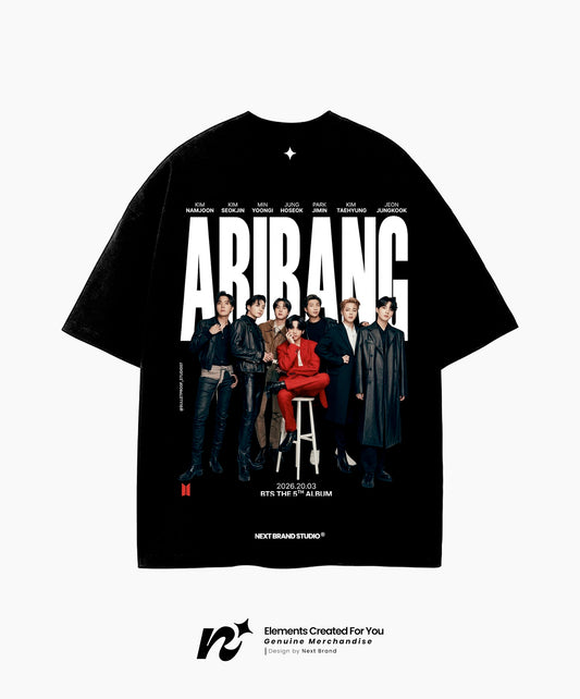 Camiseta Edición Especial BTS ARIRANG Negra