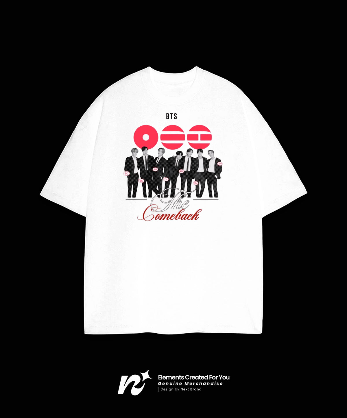 Camiseta BTS The Comeback Blanca
