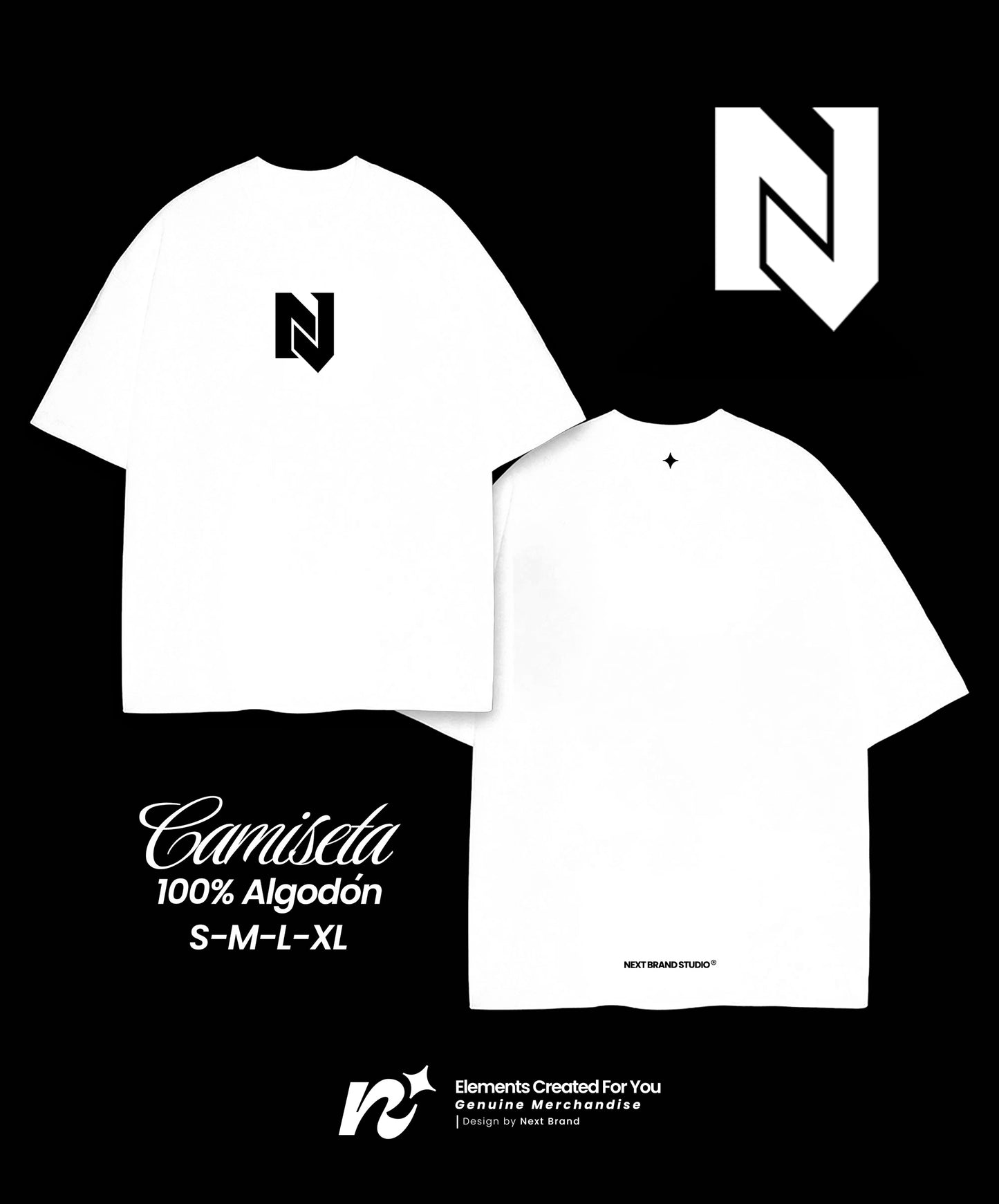 Camiseta Nicky Jam - Blanca Basica