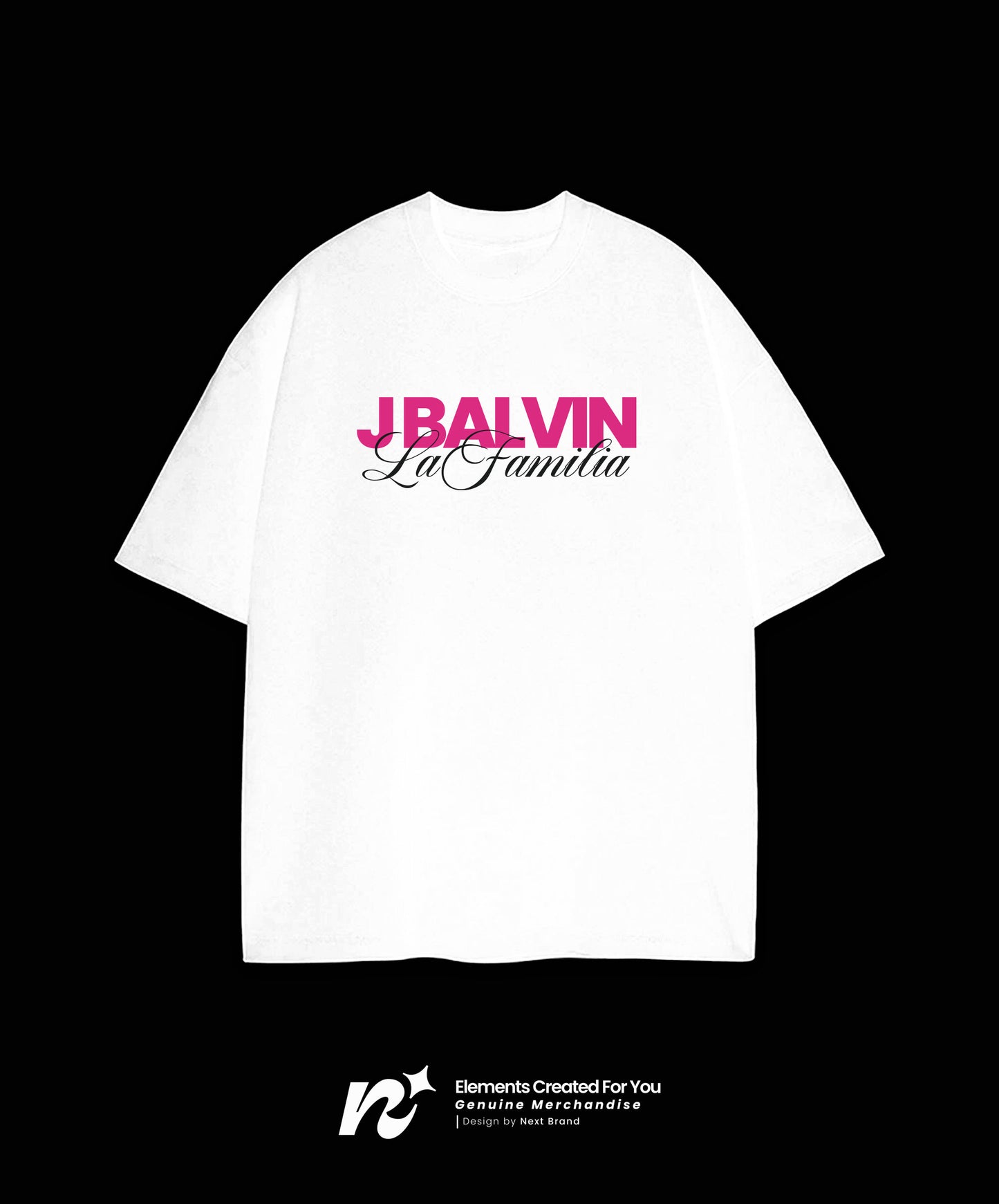 Camiseta Oficial J Balvin - Mosaico Blanca