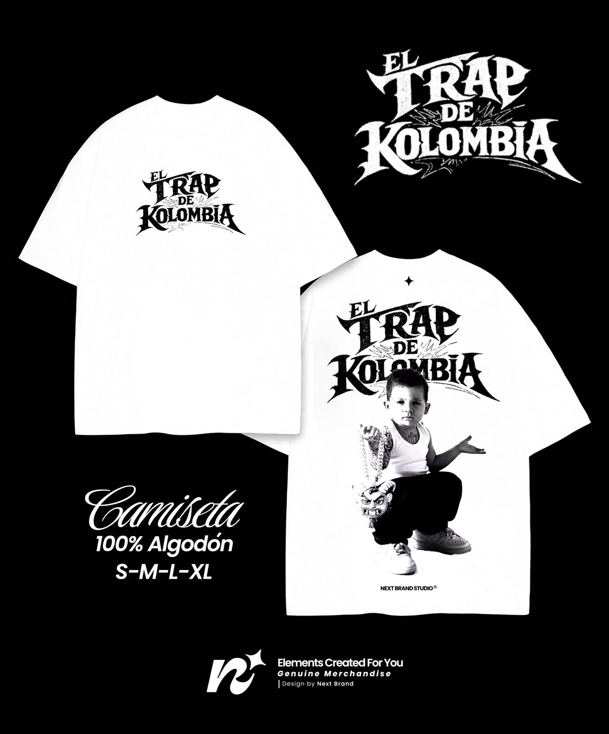 Camiseta Kris R - Trap Kolombia