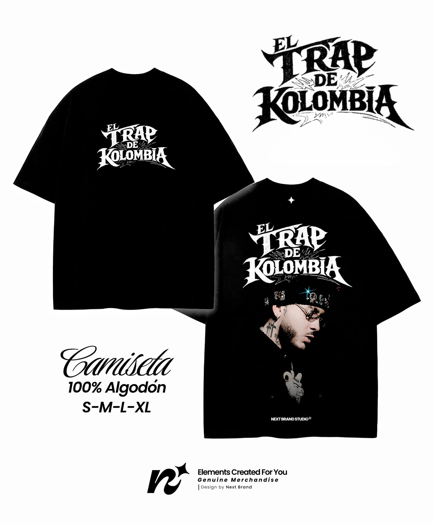 Camiseta Kris R - El Trap de Kolombia