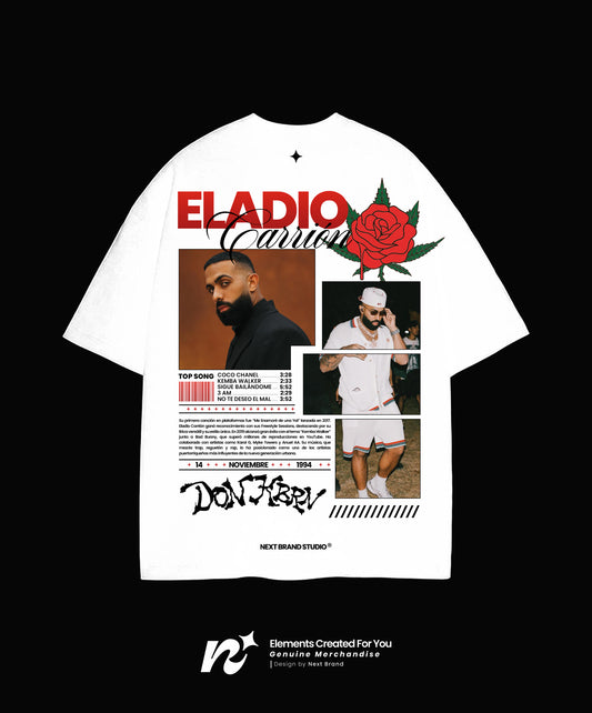 Camiseta Eladio Carrión  - Mosaico Sauce Boyz Blanca