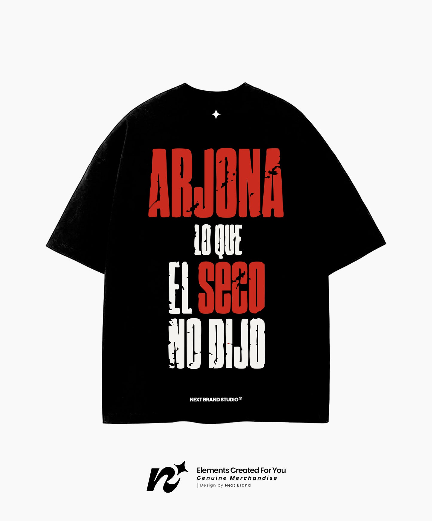Camiseta Ricardo Arjona - Seco Negra
