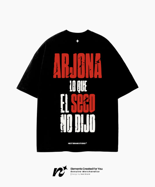 Camiseta Ricardo Arjona - Seco Negra
