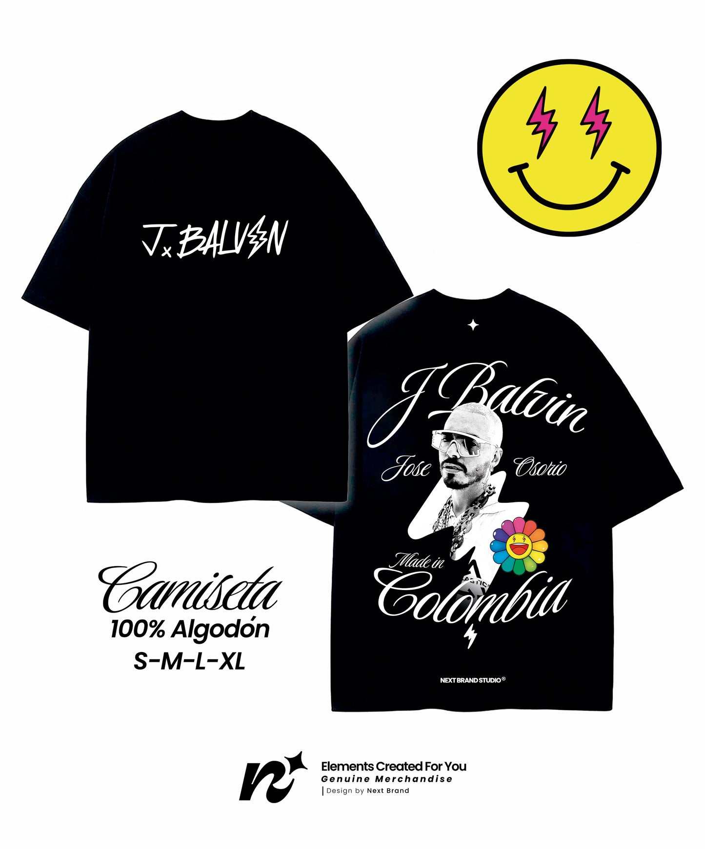 Camiseta J Balvin - Made in Colombia