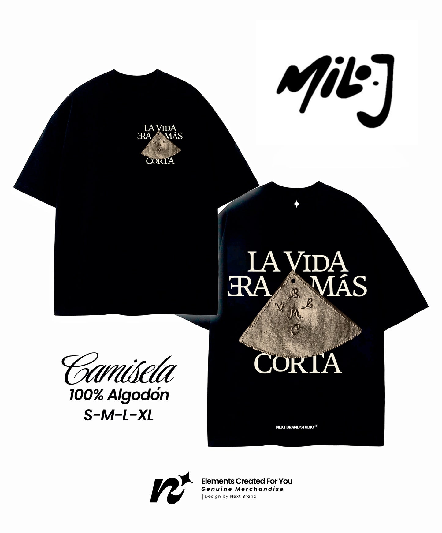 Camiseta Milo J - La vida era mas corta