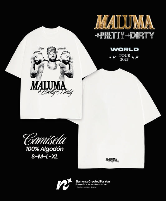 Camiseta Maluma - Blanca