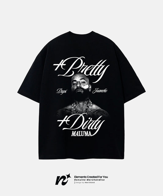 Camiseta Maluma - Más Pretty Negra