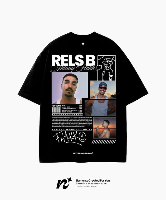 Camiseta Rels B - Mosaico Negra