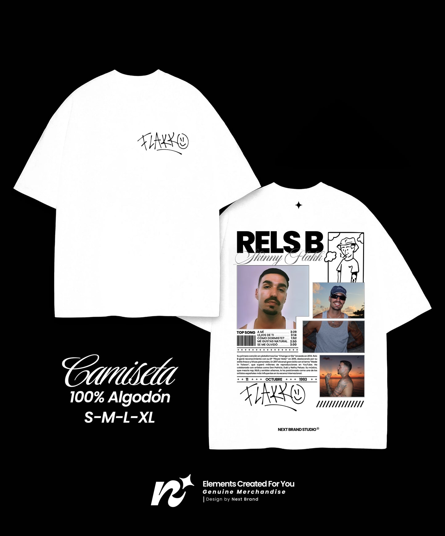 Camiseta Rels B - Mosaico Blanca
