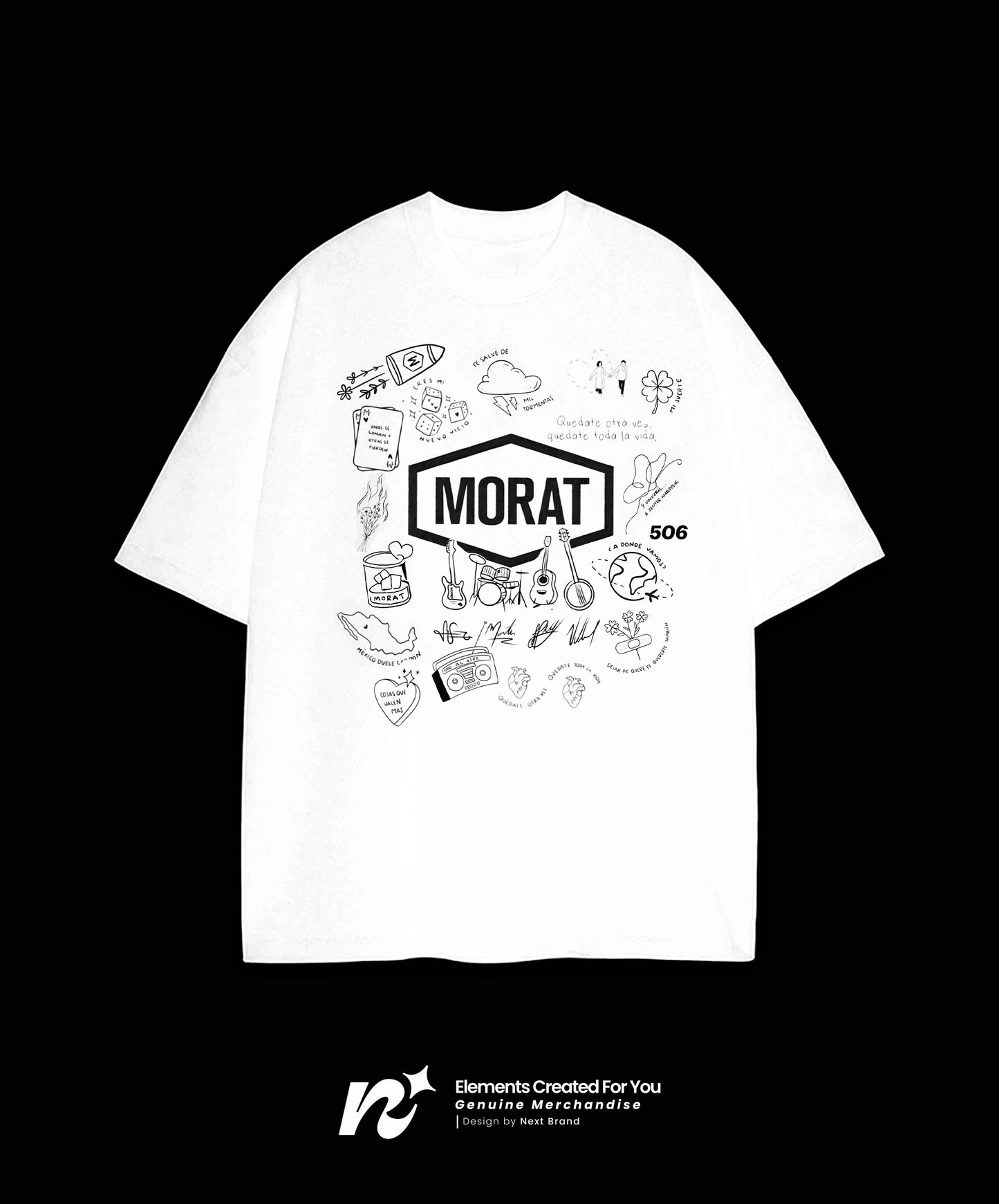 Camiseta Morat - Montaje