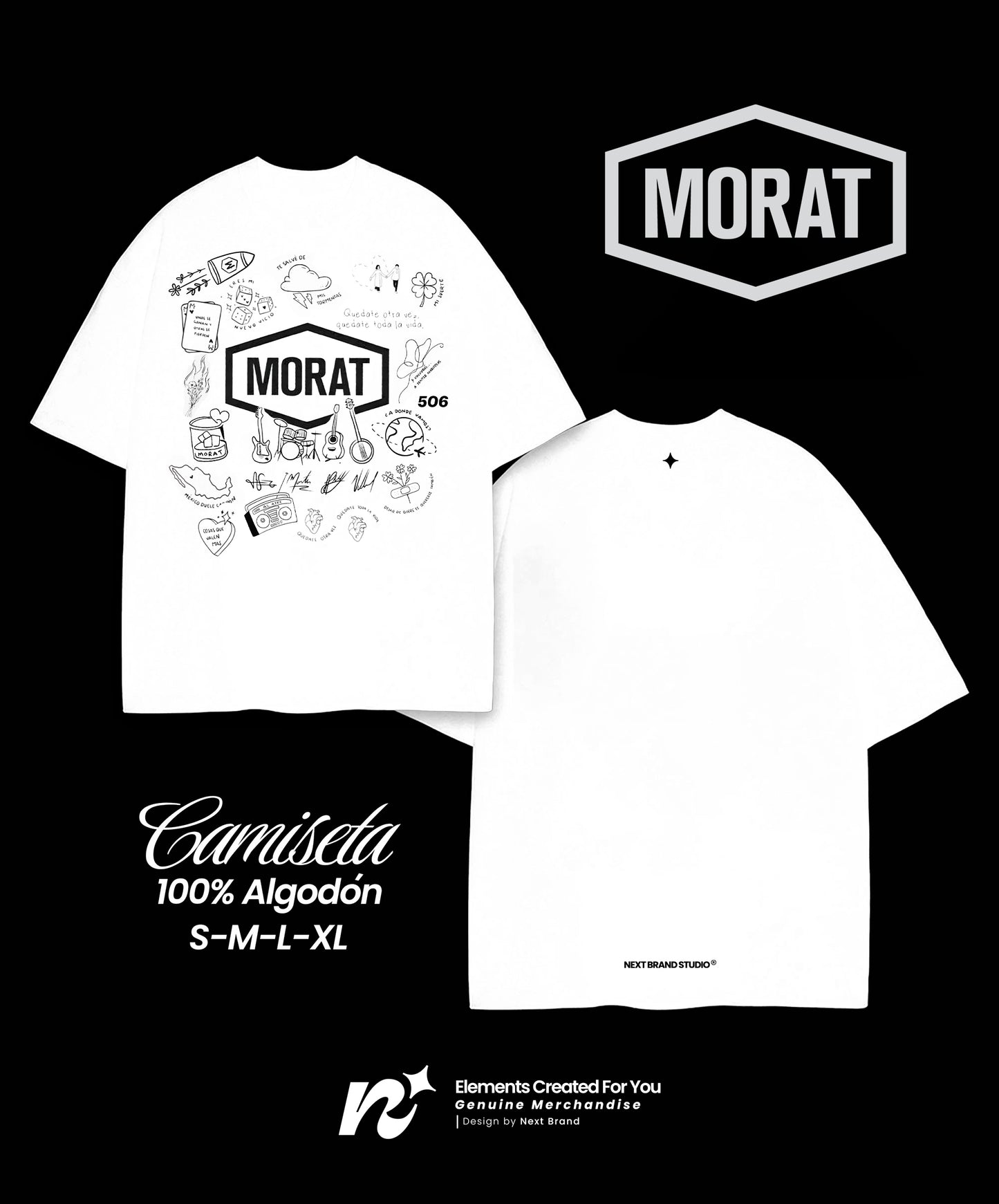 Camiseta Morat - Montaje