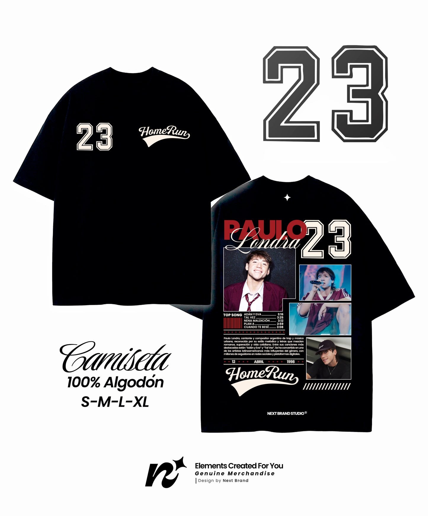 Camiseta Oficial Paulo Londra - Edición Exclusiva