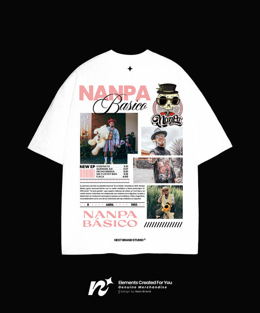 Camiseta Nanpa Básico - Mosaico Blanca