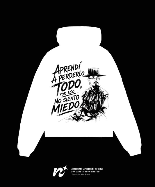 Hoodie Nanpa Básico "Aprendí a Perderlo Todo"