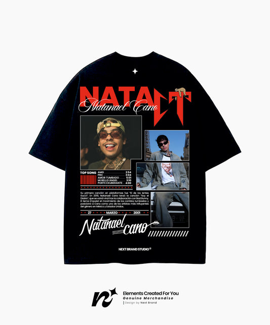 Camiseta Natanael Cano - Mosaico Negra