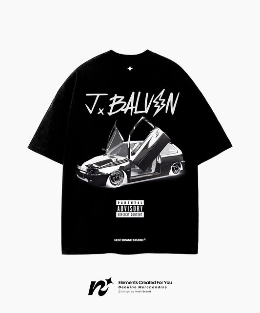 Camiseta Oficial J Balvin - Rayo en Negro
