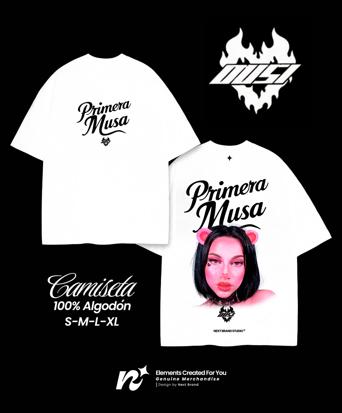 Camiseta Omar Courtz - Primera Musa Blanca