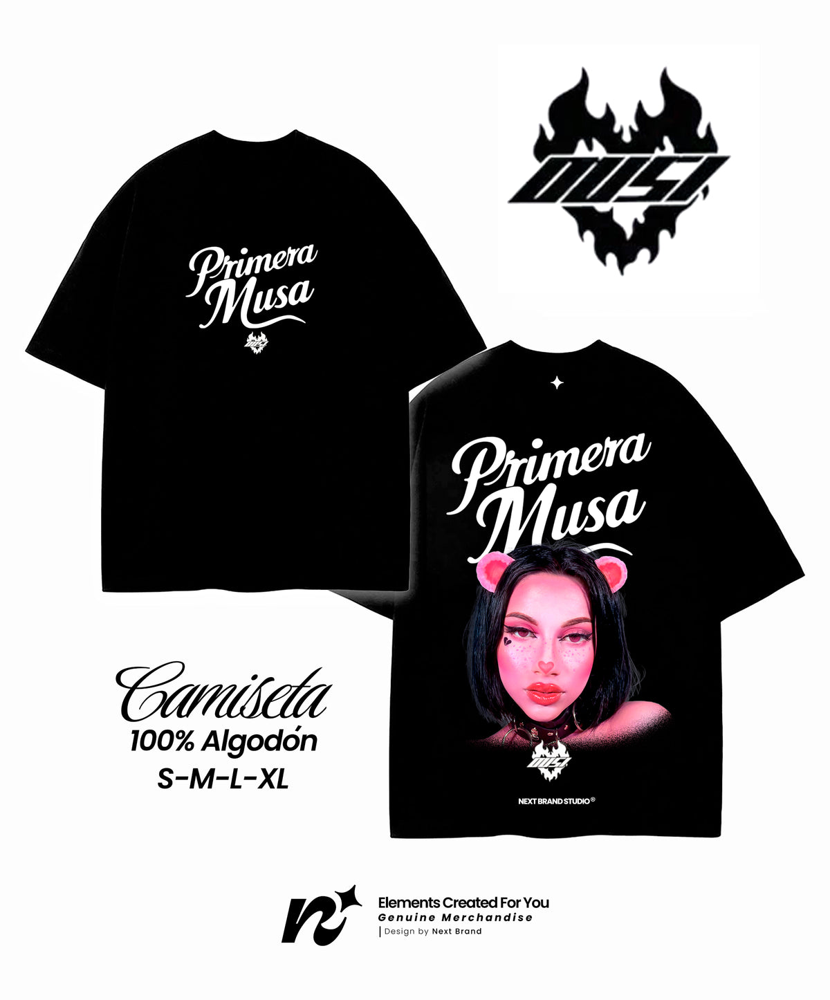 Camiseta Omar Courtz - Primera Musa Nergra