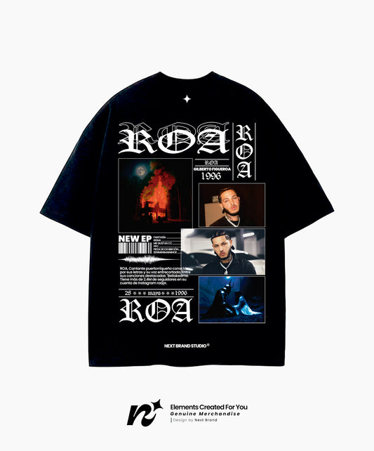 Camiseta Roa - Mosaico Negro