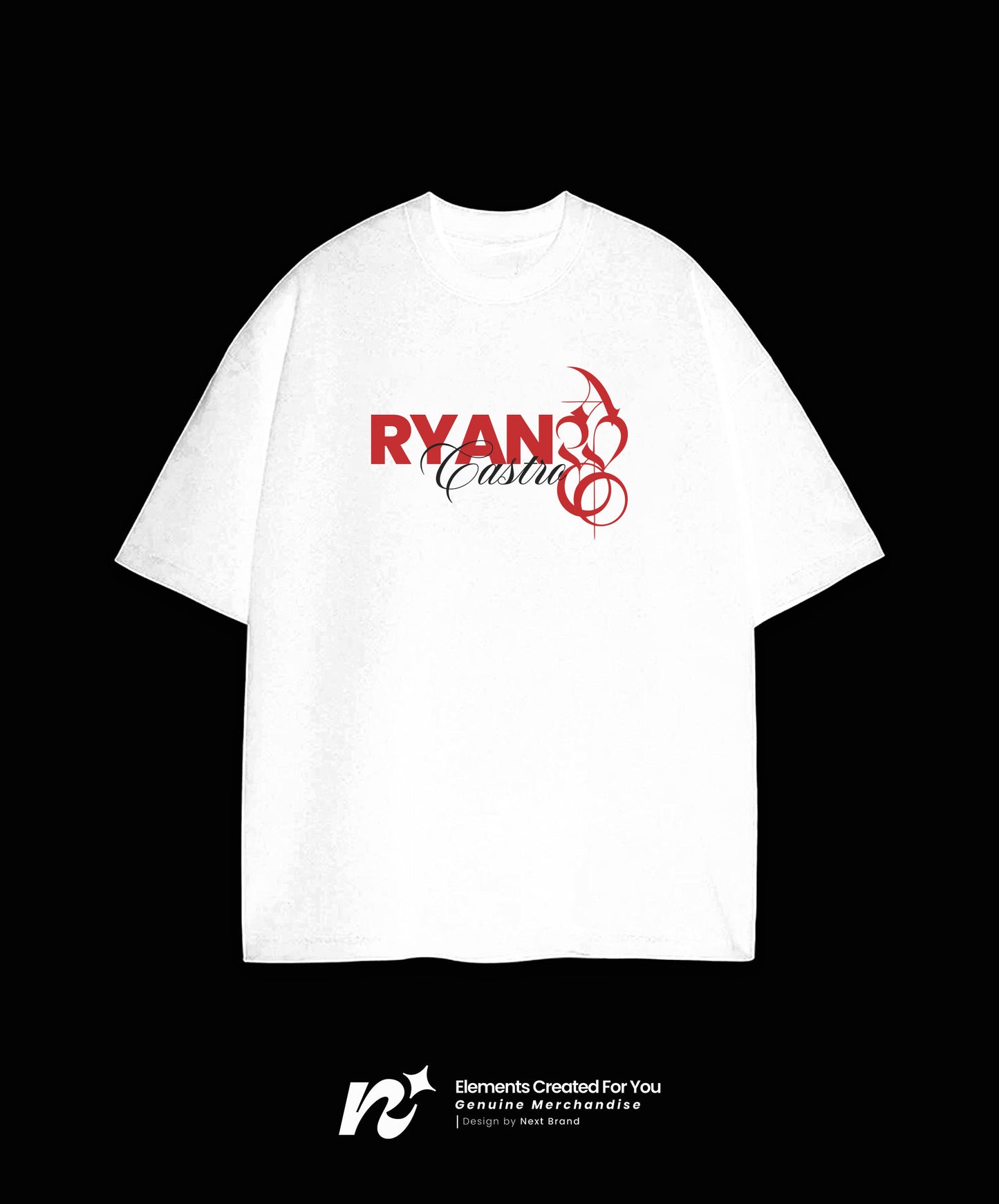 Camiseta Ryan Castro - Mosaico en Blanco