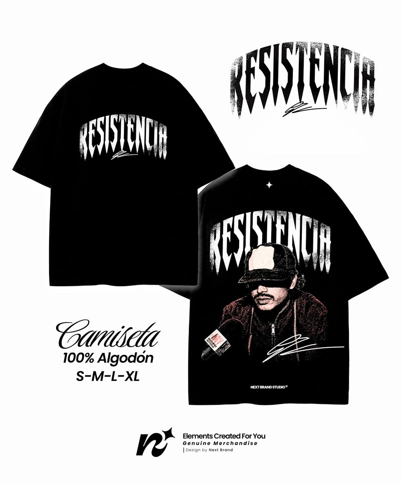 Camiseta Petro RESISTENCIA - Negra