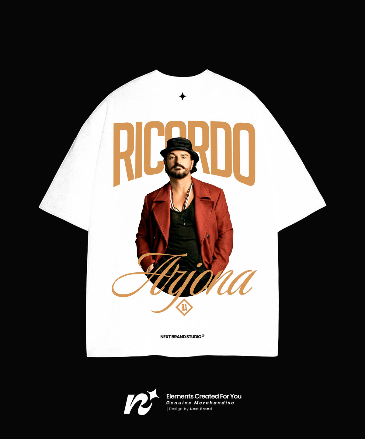 Camiseta Ricardo Arjona - RA Blanco