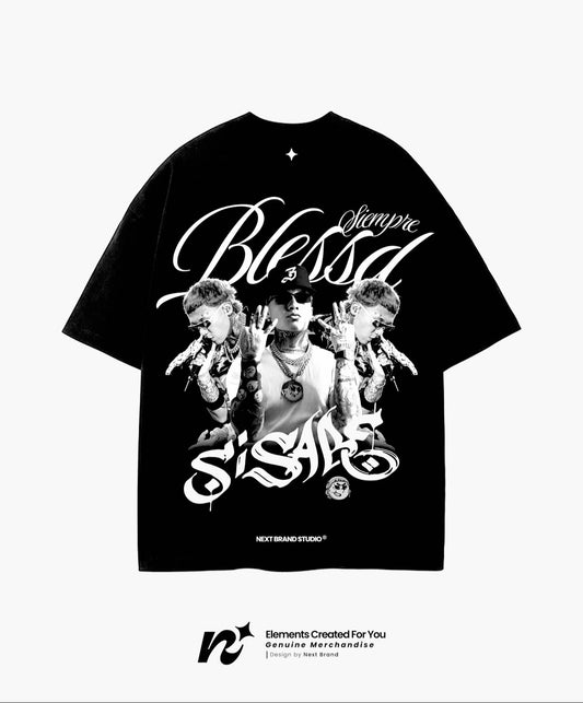 Camiseta Blessd - Siempre Blessd Negro