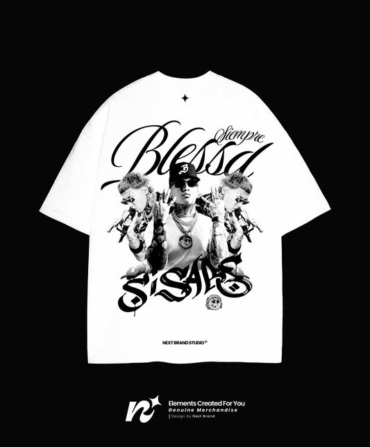 Camiseta Blessd - Siempre Blessd Blanca