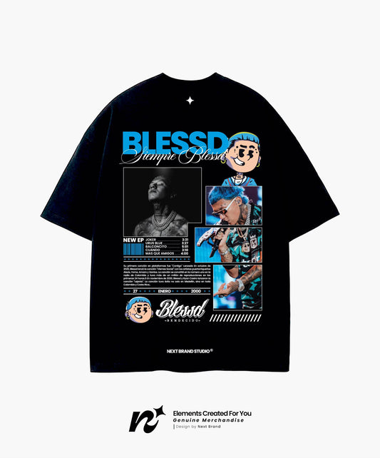 Camiseta Blessd - Mosaico en Negro