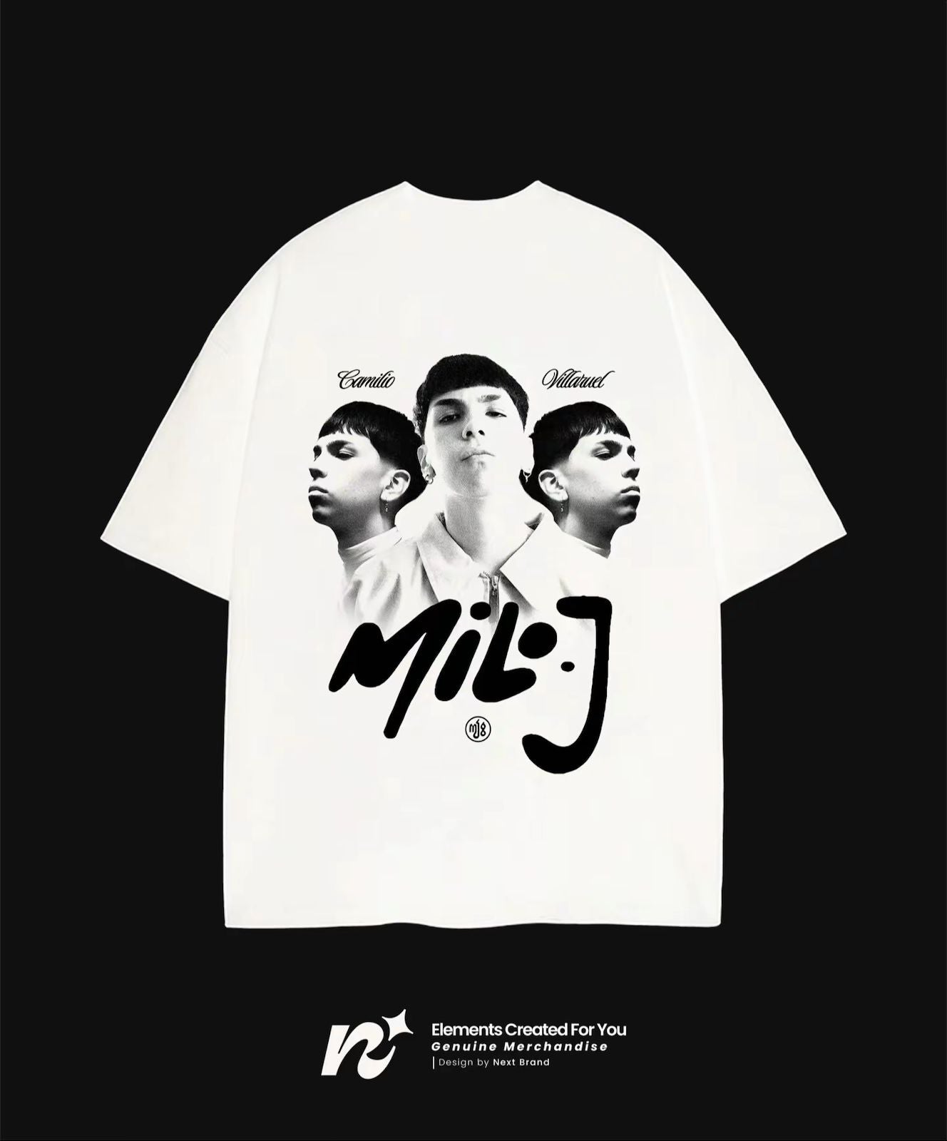 Camiseta Oficial Milo J - Edición Blanca