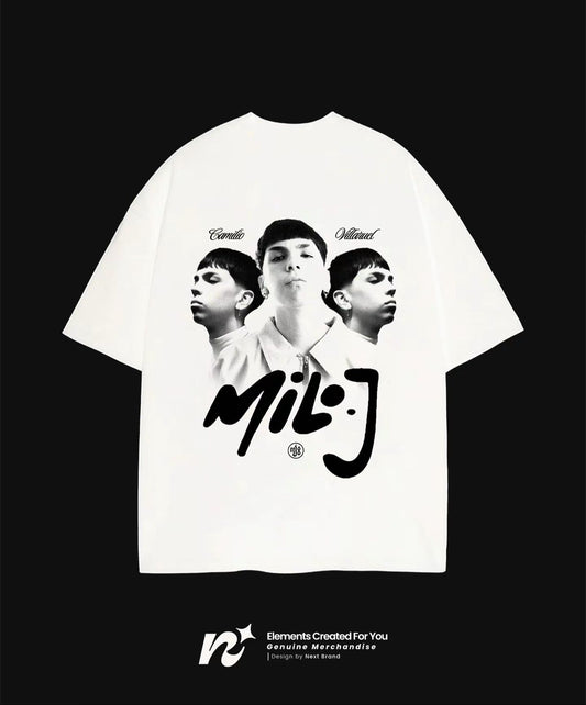 Camiseta Oficial Milo J - Edición Blanca