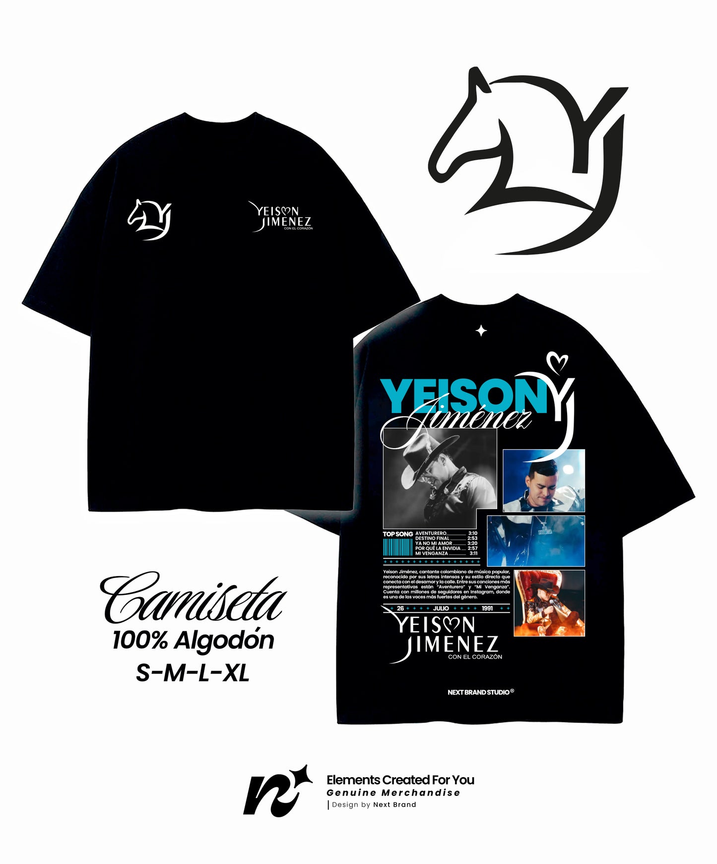 Camiseta Homenaje Yeison Jiménez - Siempre en Nuestros Corazones