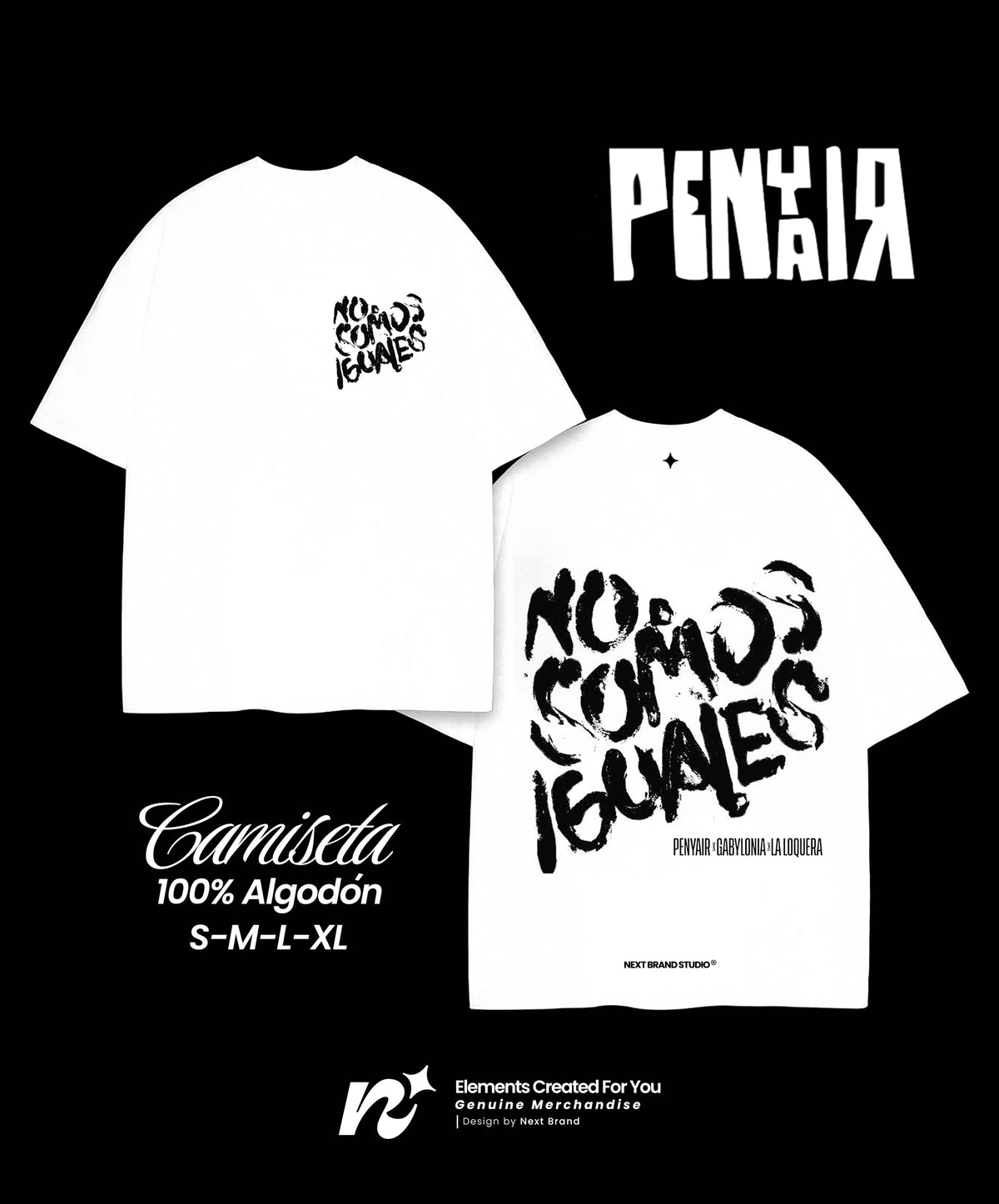 Camiseta PENYAIR "No Somos Iguales" Blanca