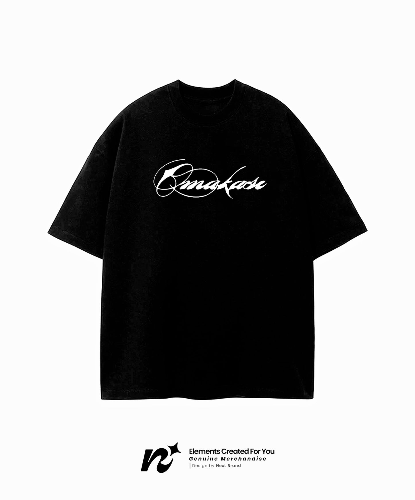 Camiseta Álvaro Díaz OMAKASE Logo — Negra